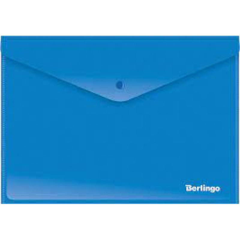 Папка на кнопке Berlingo А4 синяя 04402(10шт/уп)